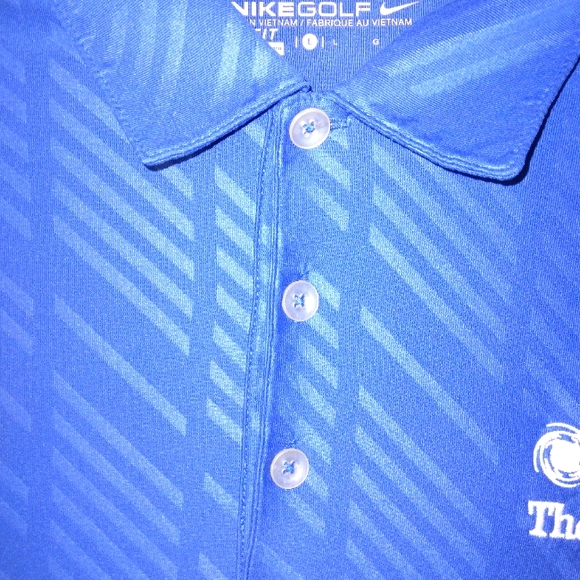 Nike Golf Dri-fit Men's Short Sleeve Button Up Thompson Golf Tournament Size L - Picture 6 of 10